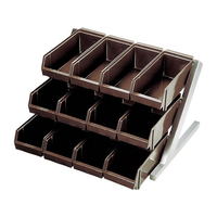 江部松商事 オーガナイザー 3段4列 12ヶ入 ブラック FC174KY-0101380