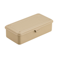トラスコ トランク型工具箱　２０３Ｘ１０９Ｘ５６　ライトサンド TRUSCO　トランク型ツールボックス　高さ56mm T-190LS