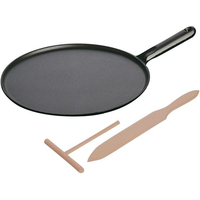 【美品】staub（ストウブ ）　クレープパン　28cm Amazon｜staub ストウブ 「 クレープパン ブラック 28cm
