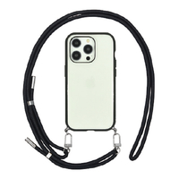 グルマンディーズ iPhone 15 Pro用耐衝撃ケース IIIIFIT LOOP ブラック IFT-160BK