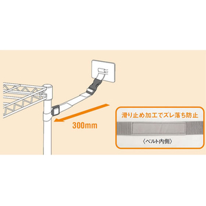 エスコ 90×70mm 転倒防止プレート ラック用/2個 FCJ667H-EA979D-178-イメージ4