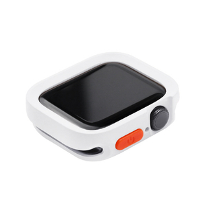 WEARPLANET Apple Watch 45/44mm用FLUFFY POT ソフトケース マット ホワイト WP26957-イメージ2