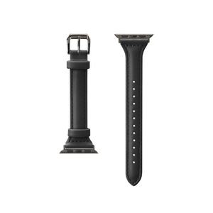 PGA Apple Watch 42/41/40/38mm用PUレザーバンド ブラック PGAW41PU01BK-イメージ1