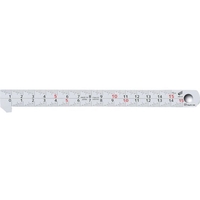 SK/フック付スケール 快段目盛 15cm 150mm FS-15KD FC569YU-8183434