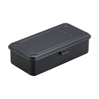 トラスコ トランク型工具箱　２０３Ｘ１０９Ｘ５６　つや消しブラック TRUSCO　トランク型ツールボックス　高さ56mm T-190MBK
