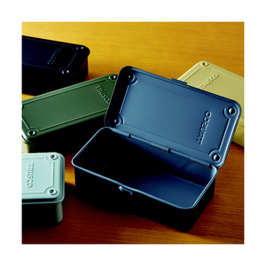 トラスコ トランク型工具箱　２０３Ｘ１０９Ｘ５６　つや消しブラック TRUSCO　トランク型ツールボックス　高さ56mm T-190MBK-イメージ4