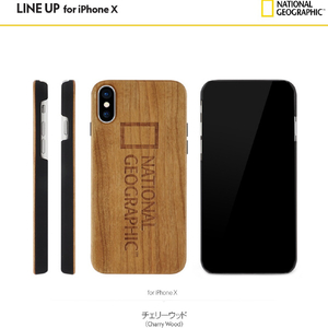 National Geographic iPhone XS/X用ケース Nature Wood チェリーウッド NG12957IX-イメージ7