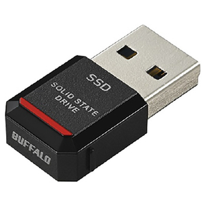 バッファロー PC対応 USB3．2(Gen1)対応 TV録画対応 SSD(250GB) ブラック SSD-PST250U3-BA-イメージ1