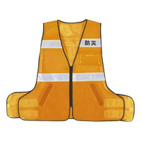 ナカネ パトロールベストネオ(差替式)ベスト(防災用) 蛍光オレンジ FCG988K-24-3936-00