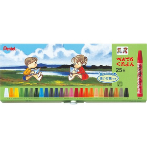 ぺんてる ぺんてる くれよん 25色 25色1セット F873551-PTCR-25-イメージ1