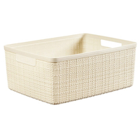 藤栄 ミディアムバスケット 12L Jute ホワイト ﾐﾃﾞｲｱﾑﾊﾞｽｹﾂﾄ12Lﾎﾜｲﾄ