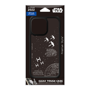 PGA iPhone 14 Pro用クリアタフケース STAR WARS スペース PG-DPT22Q30SW-イメージ1