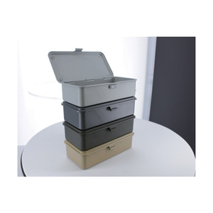 トラスコ トランク型工具箱　２０３Ｘ１０９Ｘ５６　陸上自衛隊ＯＤ TRUSCO　トランク型ツールボックス　高さ56mm T-190MOD-イメージ10