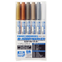 GSIクレオス ミスターホビーマーカー メタリックセット CMS01ﾐｽﾀ-ﾎﾋﾞ-ﾏ-ｶ-ﾒﾀﾘﾂｸｾﾂﾄ