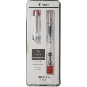 パイロット 万年筆プレラ 色彩逢い 中字 透明レッド FC404TH-P-FPR-1-TR-M-イメージ2