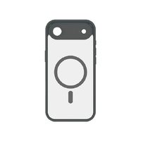 グルマンディーズ iPhone Air用MagSafe対応プランプフレームケース IIIIfit ブラック IFT-191BK