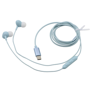 クオリティトラストジャパン USB Type-C用 有線イヤフォン ブルー QTC-0800BL クオリティトラストジャパン USB Type-C用 有線イヤフォン ブルー QTC-0800BL