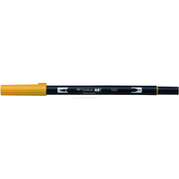 トンボ鉛筆 デュアルブラッシュペン ABT Crome Yellow F040120-AB-T985