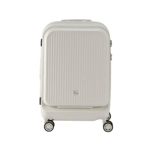 エンドー鞄/アウラ スーツケース フロントオープン 4輪キャリーS 48cm クリーム FCE202A-1-511/CRM-イメージ2