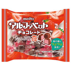 名糖 meito/アルファベットチョコレート たっぷり苺 104g FCE526Y-イメージ1