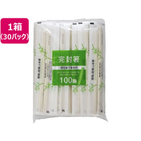 大和物産 紙完封 節付竹丸箸楊枝無100膳*30パック FCE681A-20029