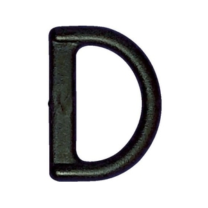 トラスコ中山 樹脂製平ベルト用D環 20mm 5個入 5個黒2020.512 FC659FZ-1039728-イメージ1