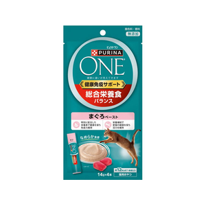 ネスレピュリナペットケア ピュリナワンキャット おやつ 総合栄養食バランス まぐろペースト 56g(14g×4本) FCJ153U-イメージ1