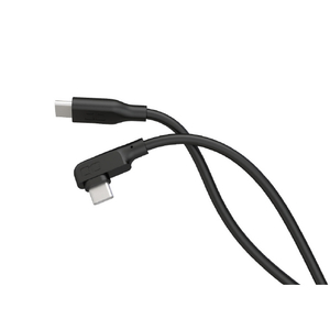 CIO L字型シリコンケーブル USB-C to USB-C 100W(2m) ブラック CIO-SLL30000-CC2-BK-イメージ1