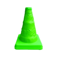ミズケイ 伸縮式三角コーン[グリーン]20cm グリーン FC673FX-1372497