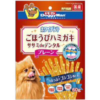 ドギーマンハヤシ ホワイデント ササミdeデンタル プレーン 60g ﾎﾜｲﾃﾞﾝﾄｻｻﾐDEﾃﾞﾝﾀﾙﾌﾟﾚ-ﾝ