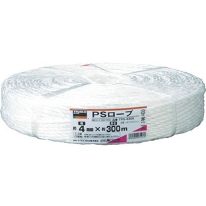 トラスコ中山 PSロープ 幅4mm×長さ300m 白 FC190FY-3607003-イメージ1