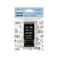 デザインフィル スタンプ 回転印 ダイヤル 北欧柄 FC419SK-35585006