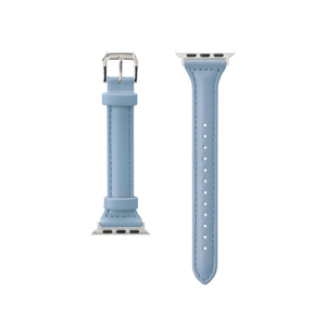 PGA Apple Watch 42/41/40/38mm用PUレザーバンド ブルー PGAW41PU04BL-イメージ1