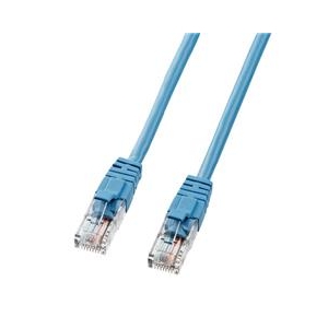 サンワサプライ エンハンスドカテゴリ5LANケーブル（5m） ブルー LKB5Y-05BLN-イメージ1