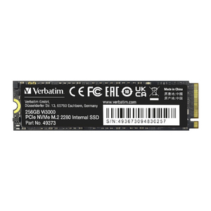 Verbatim 内蔵SSD NVMe PCIe Gen3．0x4 PCIe3．0 Vi3000シリーズ 256GB 49373-J-イメージ1
