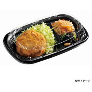 中央化学 弁当容器 CT Lランチ おかず BK 身 50枚 FCG941W-00491794-イメージ2