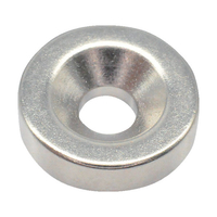 トラスコ ネオジム丸形磁石　皿ねじ穴付　外径１１ｍｍ×３ｍｍ　Ｍ３　１個入 TRUSCO　ネオジム磁石（丸形皿ねじ穴付） T11R03-M3