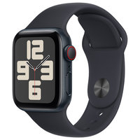 Apple Apple Watch SE(GPS + Cellularモデル)- 40mm ミッドナイトアルミニウムケースとミッドナイトスポーツバンド - S/M MRG73J/A