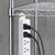 ヤザワ 3Pマグネットフック付タップ4個口2m ホワイト H5HJKP402WH-イメージ5