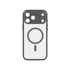 グルマンディーズ iPhone17 Pro Max用MagSafe対応プランプフレームケース IIIIfit ブラック IFT-192BK-イメージ1