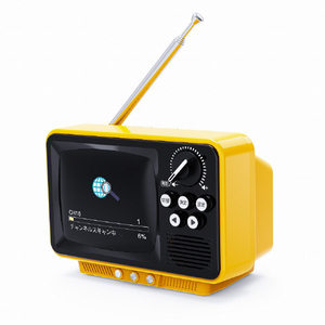 WINTECH 2．8インチ液晶付きポータブルワンセグテレビ イエロー TVR-RT1 YL-イメージ2