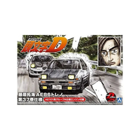 アオシマ 1/24 藤原拓海 AE86トレノ 第37巻仕様 AｲﾆｼﾔﾙD6ﾌｼﾞﾜﾗ86ﾄﾚﾉN