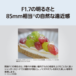 パナソニック LUMIX G 42．5mm/F1．7 ASPH．/POWER O．I．S． LUMIX Gシリーズ ブラック H-HS043A-K-イメージ3