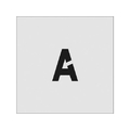 アイマーク ステンシル A 文字サイズ50×40mm FC332JD-8186053
