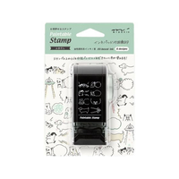 デザインフィル スタンプ 回転印 ダイヤル ふきだし柄 FC420SK-35586006