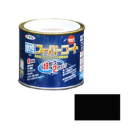 アサヒペン 水性スーパーコート 1／5L ツヤ消し黒 FC556NV