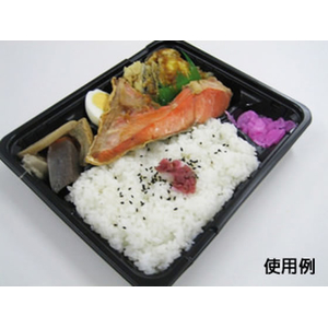 中央化学 弁当容器 CT ガチ弁 IK24-20C2 BK 身 50枚 FCG943W-00381172-イメージ3