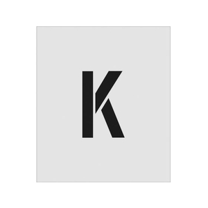 アイマーク ステンシル K 文字サイズ150×95mm FC651JF-8186126-イメージ1