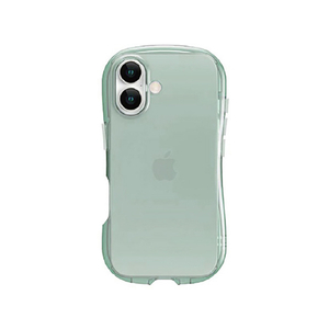 グルマンディーズ iPhone17用クリスタルクリアケース ライトブルー GMD-33LBL-イメージ1