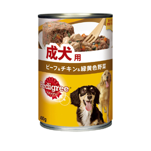 マースジャパンリミテッド 成犬用 ビーフ&チキン&緑黄色野菜 400g ペディグリー P122PEDｶﾝBCV400G-イメージ1